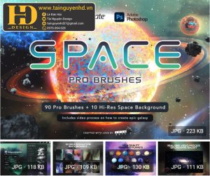 Bộ cọ Space Pro Galaxy