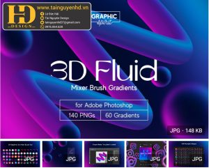 Bộ cọ trộn màu 3D