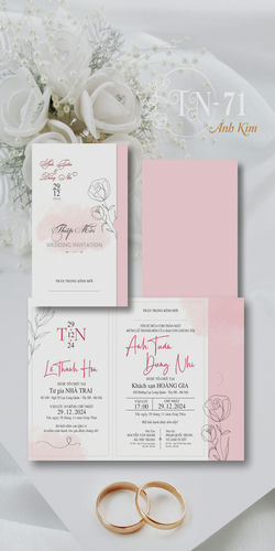 Mẫu Thiệp Cưới Đẹp Mã TN (60)