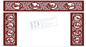 Mẫu Vách Ngăn CNC, Phòng Thờ, Mẫu Hoa Văn CNC (13)