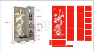 Mẫu Vách Ngăn CNC, Phòng Thờ, Mẫu Hoa Văn CNC (4)