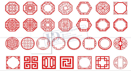 Mẫu Vách Ngăn CNC, Phòng Thờ, Mẫu Hoa Văn CNC (72)