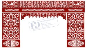 Mẫu Vách Ngăn CNC, Phòng Thờ, Mẫu Hoa Văn CNC (9)