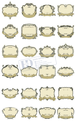 Mẫu Vector Hoa Văn Trang Trí, Hoa Góc, Họa Tiết (2)