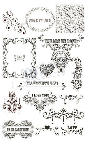 Mẫu Vector Hoa Văn Trang Trí, Hoa Góc, Họa Tiết (7)