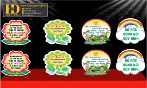 Mô Hình Trang Trí Thư Viện Bông Hoa