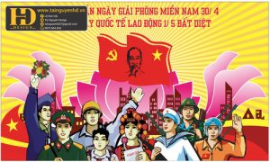 Pano chào mừng kỷ niệm 51 năm 30-4