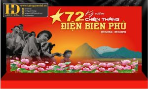 Pano kỷ niệm 72 năm chiến thắng điện biên phủ