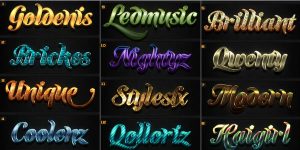 Style Hiệu Ứng Chữ 3D Photoshop 1