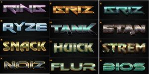 Style Hiệu Ứng Chữ 3D Photoshop 6