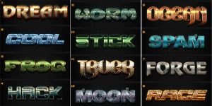 Style Hiệu Ứng Chữ 3D Photoshop