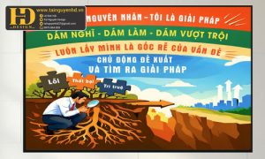 Tranh tường treo công ty văn phòng động lực