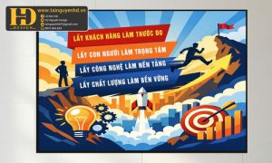 Tranh tường treo công ty văn phòng động lực (2)
