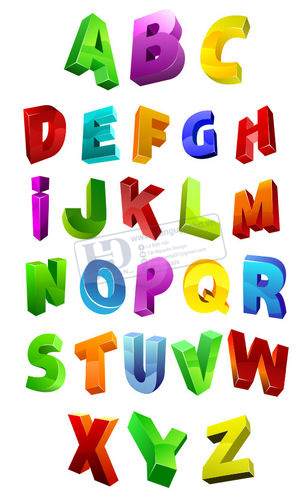 Vector 24 Chữ Cái, Alphabet (3)