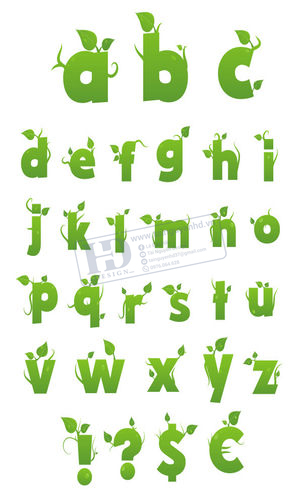 Vector 24 Chữ Cái, Alphabet (4)