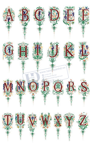 Vector 24 Chữ Cái, Alphabet (5)