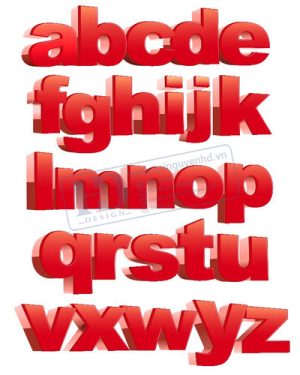 Vector Bảng Chữ Cái, Bảng Chữ Số, Alphabet, Number  (10)