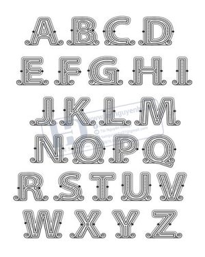 Vector Bảng Chữ Cái, Bảng Chữ Số, Alphabet, Number  (14)