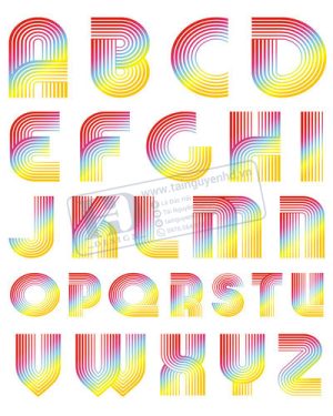 Vector Bảng Chữ Cái, Bảng Chữ Số, Alphabet, Number  (19)