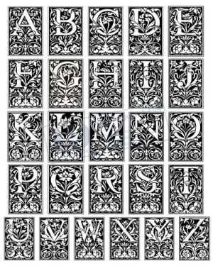 Vector Bảng Chữ Cái, Bảng Chữ Số, Alphabet, Number  (24)