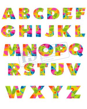 Vector Bảng Chữ Cái, Bảng Chữ Số, Alphabet, Number  (30)