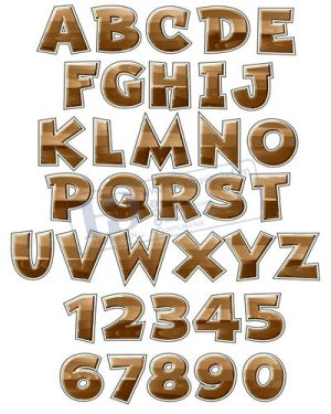 Vector Bảng Chữ Cái, Bảng Chữ Số, Alphabet, Number  (36)