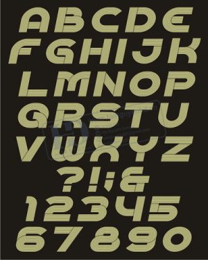 Vector Bảng Chữ Cái, Bảng Chữ Số, Alphabet, Number  (39)