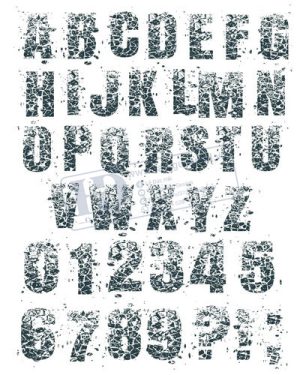 Vector Bảng Chữ Cái, Bảng Chữ Số, Alphabet, Number  (40)