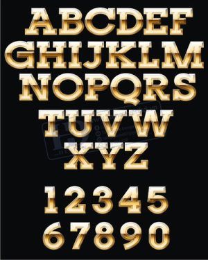 Vector Bảng Chữ Cái, Bảng Chữ Số, Alphabet, Number  (42)