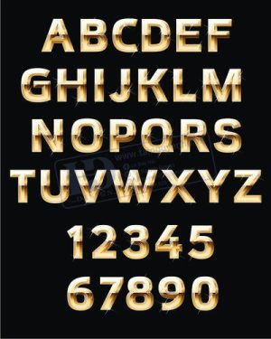 Vector Bảng Chữ Cái, Bảng Chữ Số, Alphabet, Number  (43)