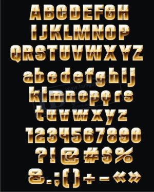 Vector Bảng Chữ Cái, Bảng Chữ Số, Alphabet, Number  (46)