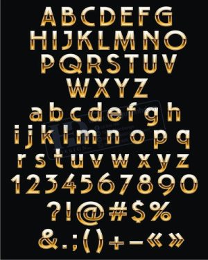 Vector Bảng Chữ Cái, Bảng Chữ Số, Alphabet, Number  (47)