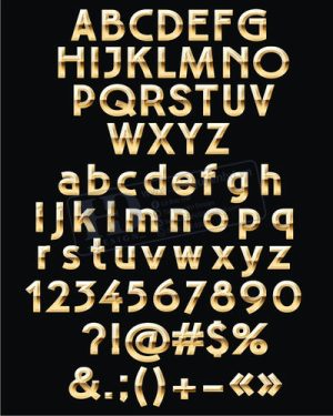 Vector Bảng Chữ Cái, Bảng Chữ Số, Alphabet, Number  (48)