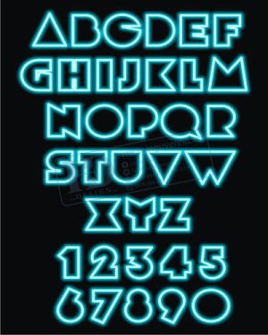 Vector Bảng Chữ Cái, Bảng Chữ Số, Alphabet, Number  (52)