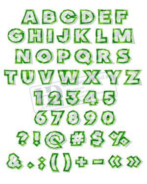 Vector Bảng Chữ Cái, Bảng Chữ Số, Alphabet, Number  (56)