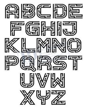 Vector Bảng Chữ Cái, Bảng Chữ Số, Alphabet, Number  (57)