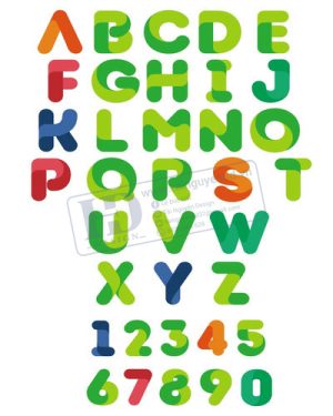 Vector Bảng Chữ Cái, Bảng Chữ Số, Alphabet, Number  (58)
