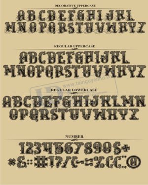 Vector Bảng Chữ Cái, Bảng Chữ Số, Alphabet, Number  (64)