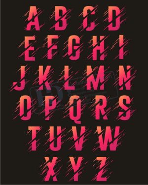 Vector Bảng Chữ Cái, Bảng Chữ Số, Alphabet, Number  (65)