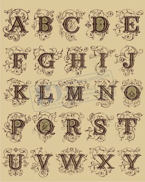 Vector Bảng Chữ Cái, Bảng Chữ Số, Alphabet, Number  (73)