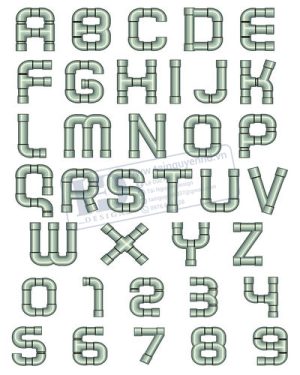 Vector Bảng Chữ Cái, Bảng Chữ Số, Alphabet, Number  (80)