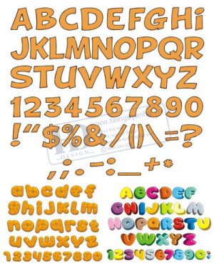 Vector Bảng Chữ Cái, Bảng Chữ Số, Alphabet, Number  (9)