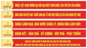 Vector Băng Rôn, Khẩu Hiệu Đại Hội Đảng