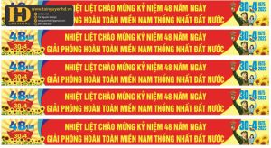 Vector Băng Rôn Khẩu Hiệu Đại Lễ 30-4