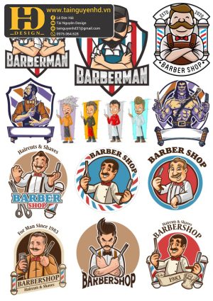 Vector Barber Shop, Hair Men (3)