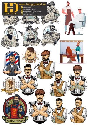 Vector Barber Shop, Hair Men (7)