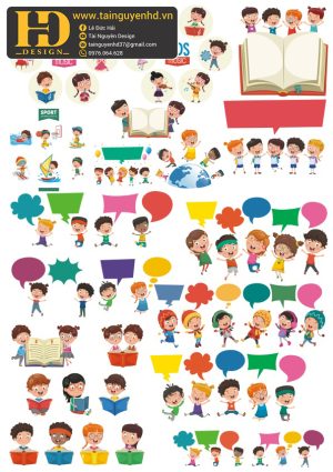 Vector Bé Trai, Bé Gái, Chibi (18)