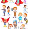 Vector Bé Trai, Bé Gái, Chibi (9)