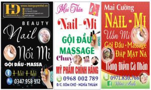 Vector Biển Nail Mi
