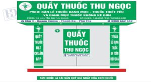 Vector Biển Quảng Cáo Quầy Thuốc